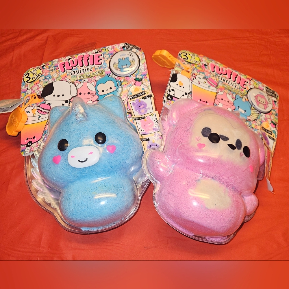 Fluffie Stuffiez Sky & Jungle-Pegasus & Monkey Collectible Plushies Surprise NWT